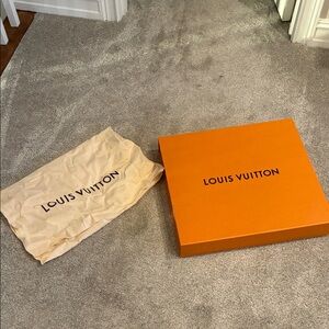 Louis Vuitton Vibrant Orange Box with Beige Dust Bag